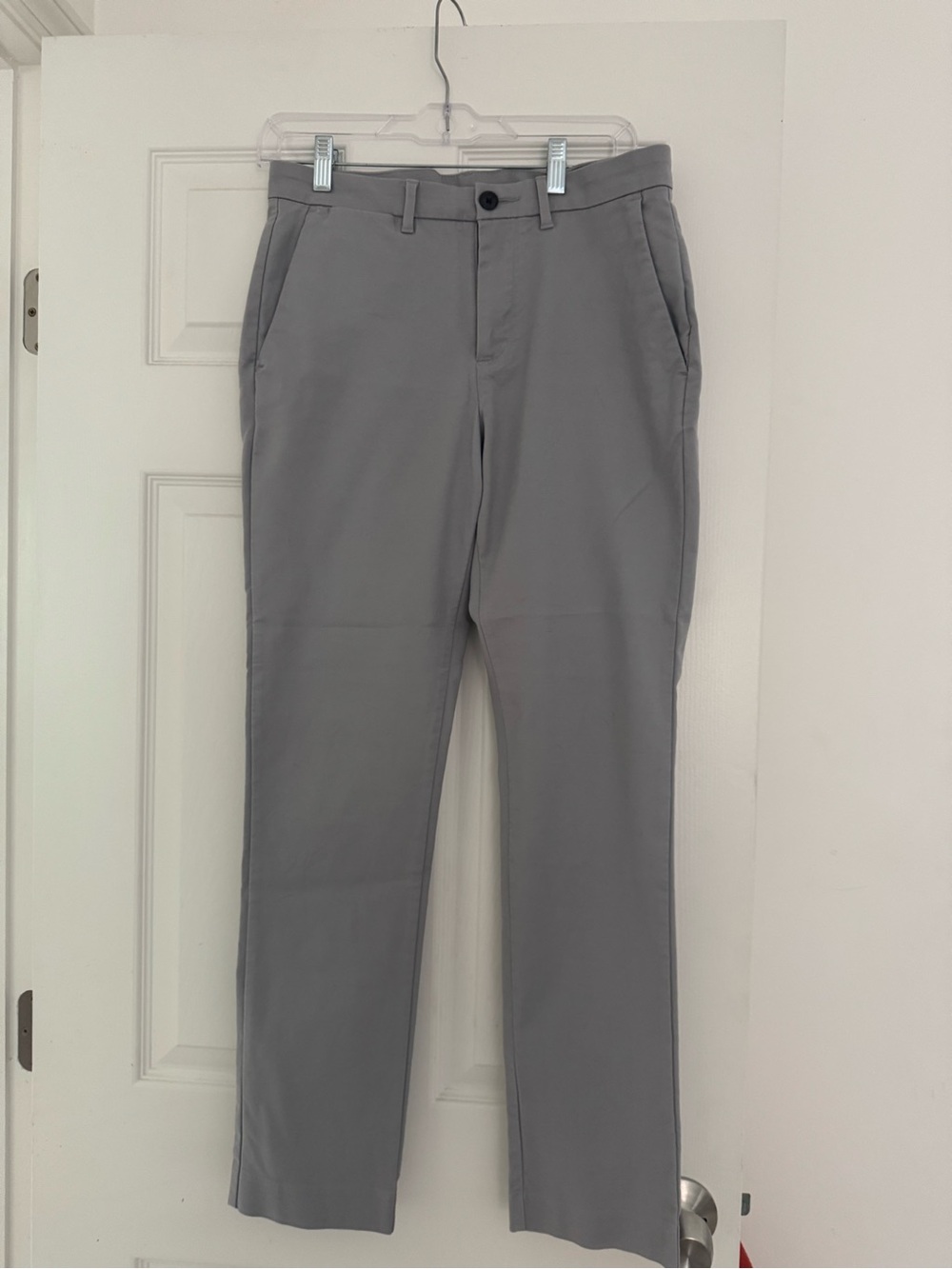 Calvin Klein Light Gray Slim Chinos